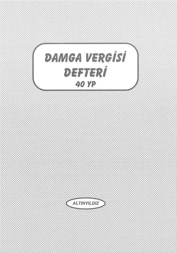 Altınyıldız Damga Vergisi Karton Kapak 40 Yaprak (12 Li Paket) - Image 1