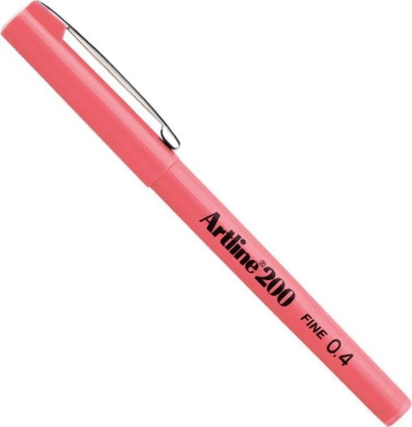 Artline Ek-200n Fine Writing Pen 0.4 Mm İnce Keçe Uçlu Kalem Pembe 12 Li (1 Paket 12 Adet) - Image 1