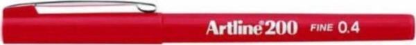 Artline Fineliner 0.4 MM Kırmızı (12 Li Paket) - Image 1
