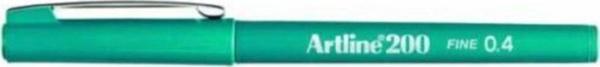 Artline İnce Uçlu Yazı Ve Çizim Kalemi Fineliner 0.4 MM Koyu Yeşil EK-200 12 Li (1 Paket 12 Adet) - Image 1