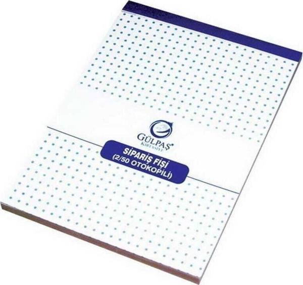 Gülpaş Sipariş Fişi Otokopili Sipariş Fişi 2-50 14x20 Cm (12 Koçan) - Image 1