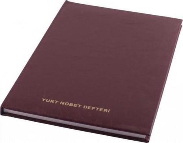 Gülpaş Yurt Kayıt Defteri Ciltli 22x32 CM 100 Yaprak Yurt Nöbet Defteri - Image 1