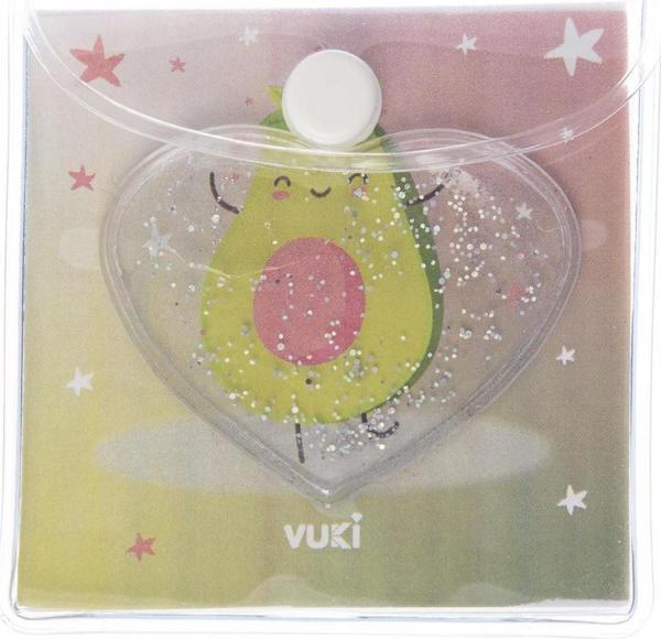 Vuki Küp Bloknot Simli Sulu 6.3 x 6.3 Cm Avokado Sulu ve Simli Küp Bloknot - Image 1