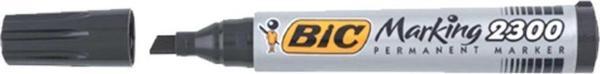 Bic Markör Permanent Kesik Uçlu Siyah (12 Li Paket) - Image 1