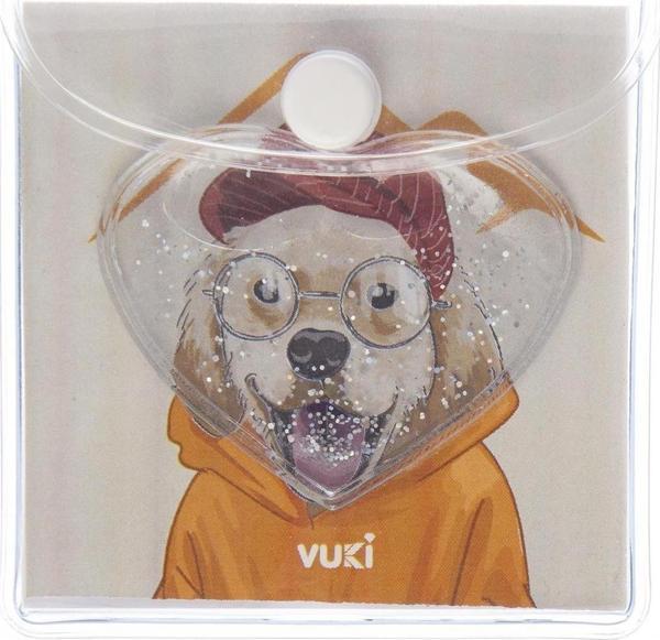 Vuki Küp Bloknot Simli Sulu 6.3 x 6.3 Cm Köpek Sulu ve Simli Küp Bloknot - Image 1