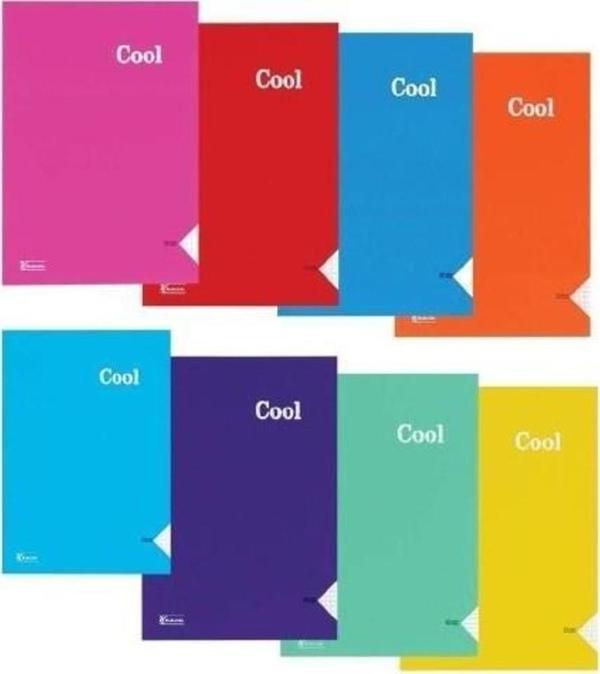 Keskin Color A4 60 Yaprak Çizgili Plastik Kapak Dikişli Cool Defter (12 Li Paket) - Image 1