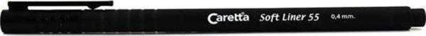 Caretta Softliner Keçeli Kalem 0.4 MM Siyah (10 Lu Paket) - Image 1