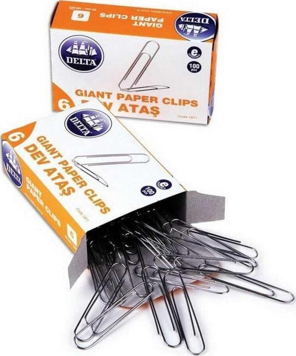 Delta Ataş Dev NO:6 6 CM Büyük Ataş (1 Paket 5 Kutu) - Image 1