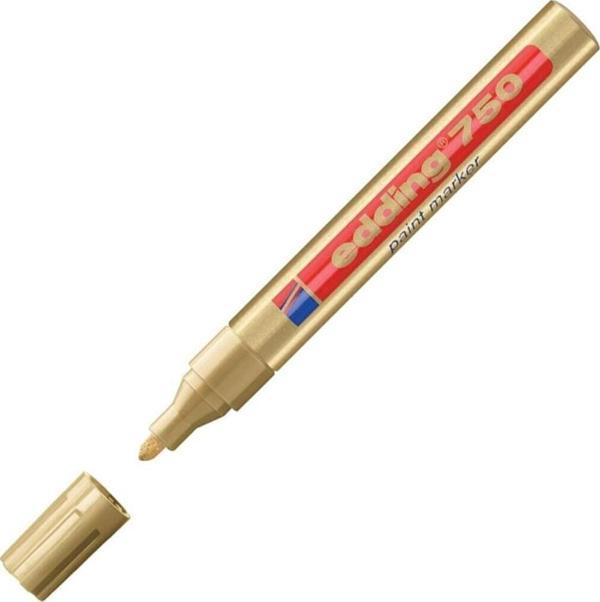 Edding Markör Boya 2-4 MM Yuvarlak Uçlu Altın Dekor Boya Kalemi (10 Lu Paket) - Image 1