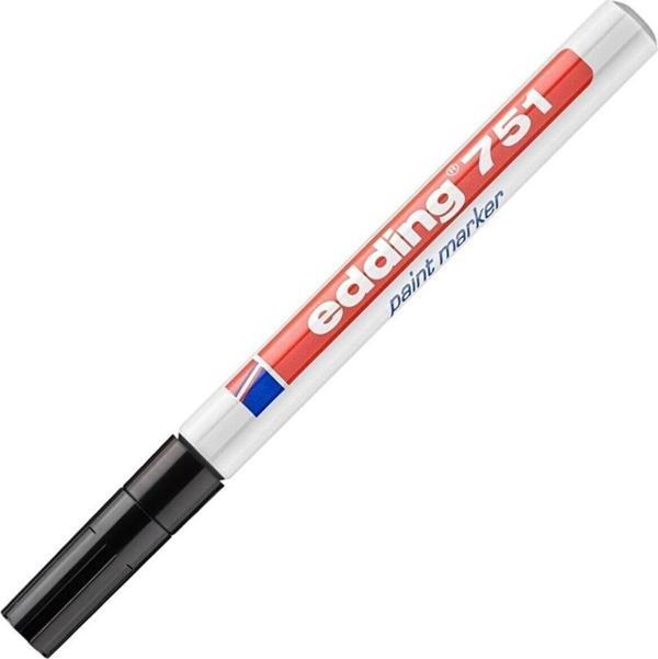 Edding Markör Boya Dekor Kalemi 1-2 Mm Siyah Yuvarlak Uçlu (10 Lu Paket) - Image 1