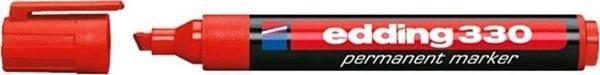 Edding Markör Permanent Kesik Uçlu 1-5 MM Kırmızı (10 Lu Paket) - Image 1