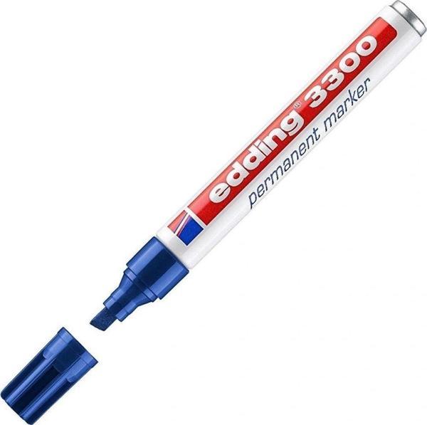 Edding Markör Permanent Kesik Uçlu 1-5 MM Mavi Parmanent Markör (10 Lu Paket) - Image 1