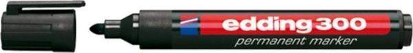 Edding Markör Permanent Yuvarlak Uçlu 1.5-3 MM Siyah 300 ( 1 Paket 10 Adet) - Image 1