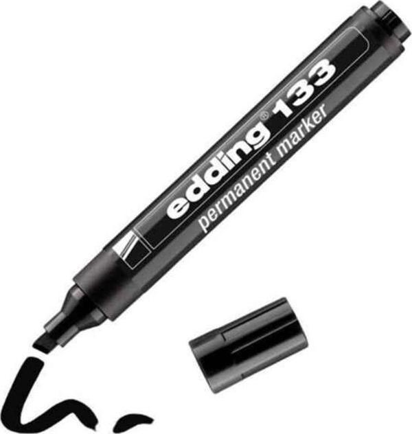 Edding Siyah Koli Çuval Permanent Marker Kalemi Kesik Uç (10 Lu Paket) - Image 1