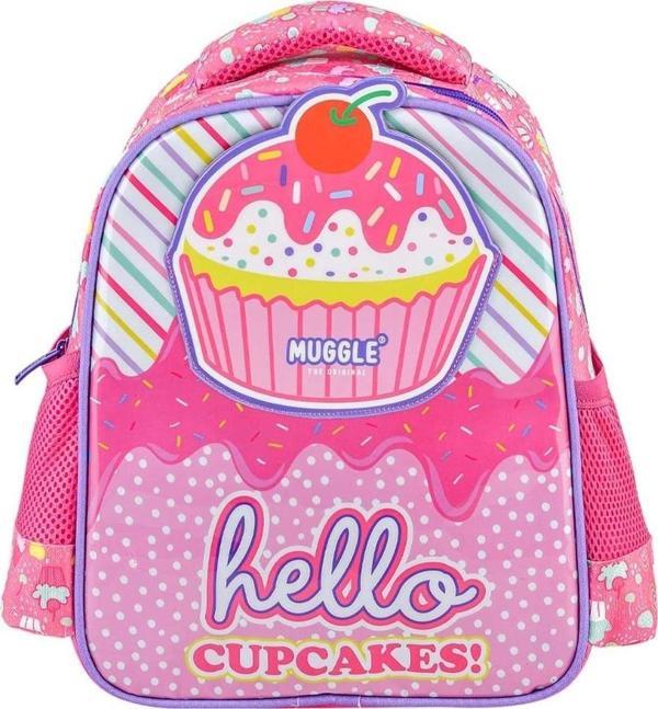 Muggle Anaokulu Çantası Cup Cake Pembe Anaokulu Sırt Çantası - Image 1
