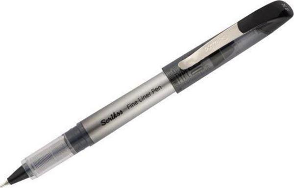 Scrikss Fineliner 0.6 MM Siyah Fineliner (12 Li Paket) - Image 1