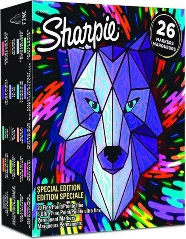 Sharpie Fine Permanent Markör 26 Lı Fine Permanent Markör Kurt - Image 1