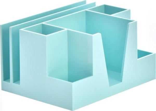 Ops Masa Seti Kalemlik Organizer Pastel Mavi Masa Üstü Organizer - Image 1