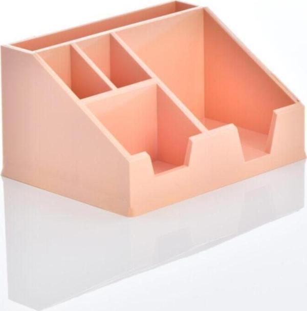 Ops Masa Seti Kalemlik Organizer Pastel Pembe Masa Üstü Organizer - Image 1