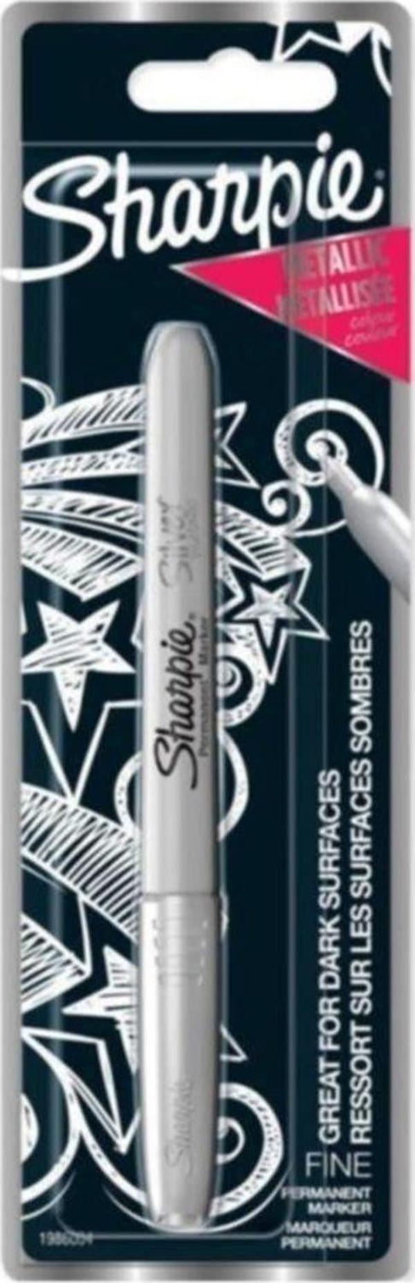 Sharpie Markör Permanent Metalik Gümüş Tekli Bls (12 Li Paket) - Image 1