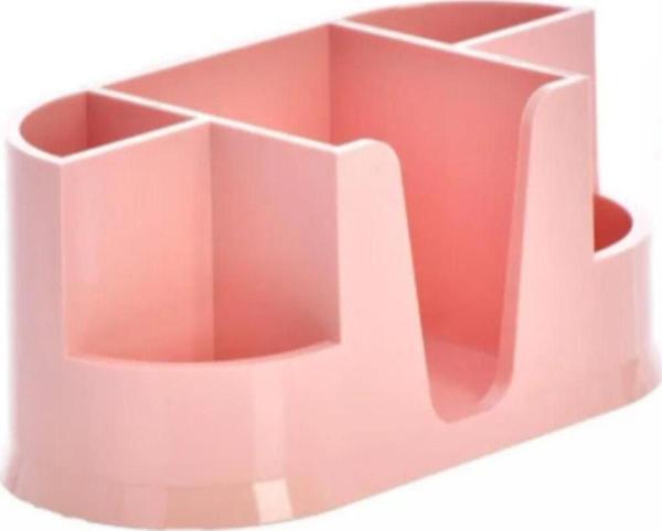 Ops Masa Seti Kalemlik Organizer Pastel Pembe Masa Üstü Organizer - Image 1