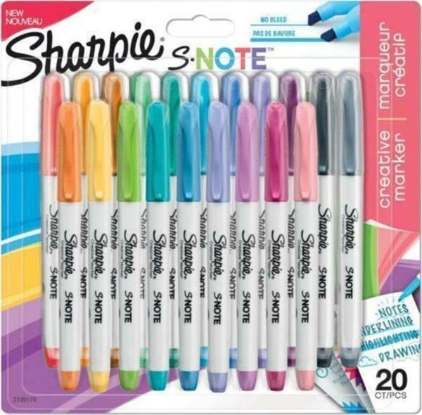 Sharpie Snote Kreatif Markör, Kesik Uç 20'li Blist - Image 1
