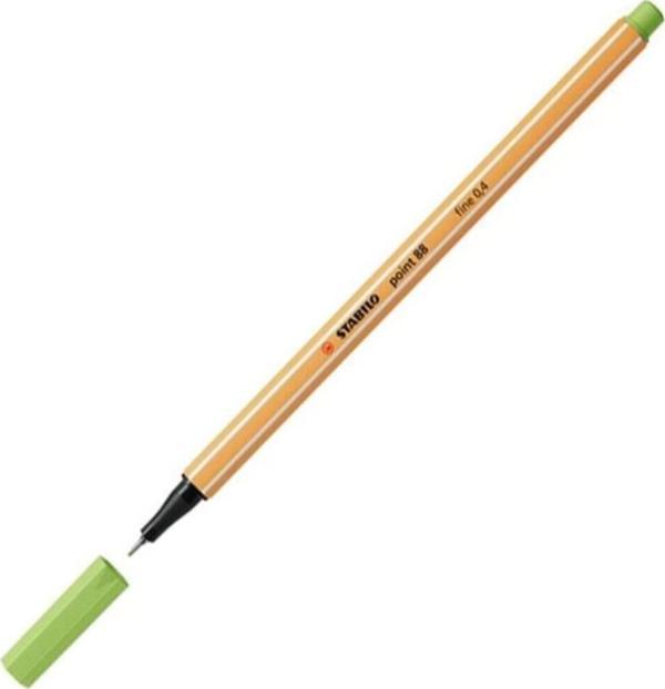Stabilo 88 Fineliner 0.4 mm İnce Keçe Uçlu Keçeli Kalem Fıstık Yeşili 88/34 (10 Lu Paket) - Image 1