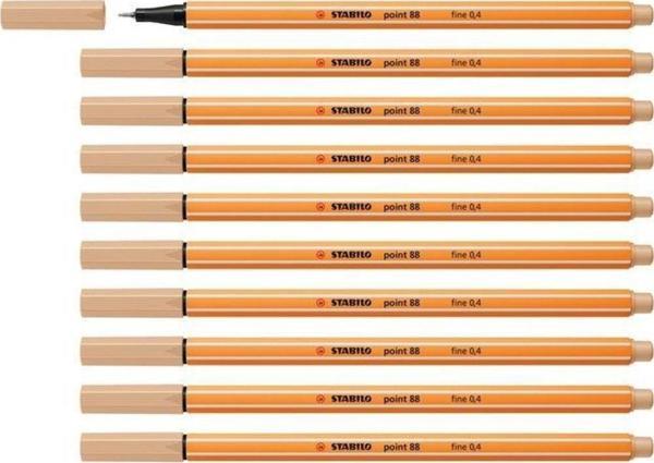 Stabilo İnce Keçe Uçlu Kalem 88 Point 0.4 MM Ten Rengi Fineliner Kalem (10 Lu Paket) - Image 1