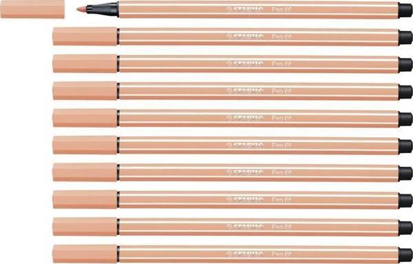 Stabilo Keçe Uçlu Boya Kalemi 1 MM Açık Ten Rengi Keçeli Kalem (10 Lu Paket) - Image 1