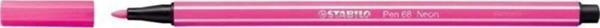 Stabilo Keçe Uçlu Boya Kalemi 1 MM Fosforlu Pembe 68/056 (10 Lu Paket) - Image 1