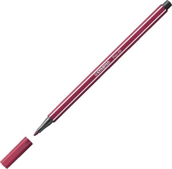 Stabilo Keçe Uçlu Boya Kalemi 1 MM Vişne Çürüğü Keçeli Kalem (10 Lu Paket) - Image 1