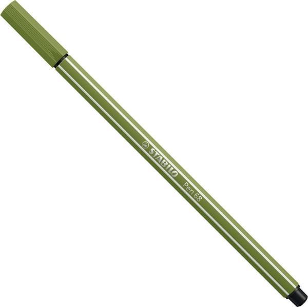 Stabilo Keçe Uçlu Boya Kalemi Yosun Yeşili 68/35 (10 Lu Paket) - Image 1