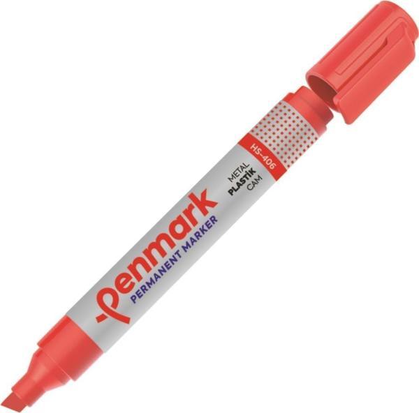 Penmark Permanent Markör Koli Kalemi Kesik Uçlu Kırmızı Koli Kalemi (12 Li Paket) - Image 1