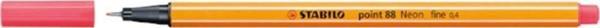 Stabilo Keçe Uçlu İnce Kalem 88 Point 0.4 MM Fosforlu Kırmızı 88/040 (10 Lu Paket) - Image 1