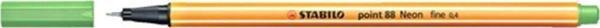 Stabilo Keçe Uçlu İnce Kalem 88 Point 0.4 MM Fosforlu Yeşil 88/033 (10 Lu Paket) - Image 1