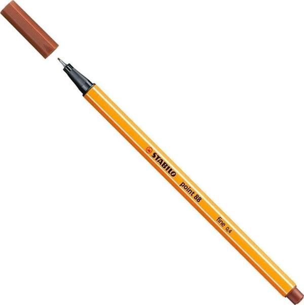 Stabilo Keçe Uçlu İnce Kalem 88 Point 0.4 MM Kan Kırmızısı 88/38 (10 Lu Paket) - Image 1