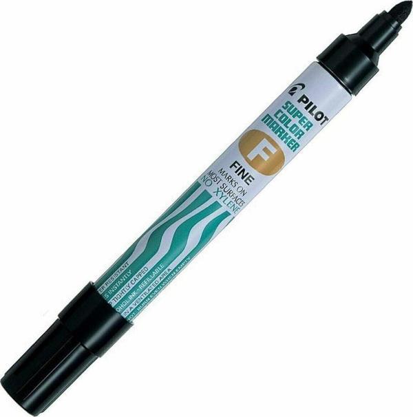 Pilot Permanent Marker Yuvarlak Siyah Permanent Markör Yuvarlak Uç (12 Li Paket) - Image 1
