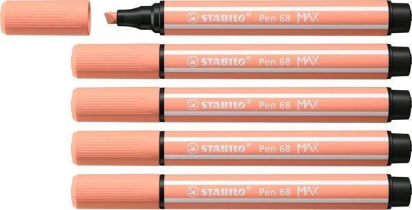Stabilo Keçe Uçlu Kalem 68 Max Kayısı Keçe Uçlu İşaretleme Kalemi (5 Li Paket) - Image 1