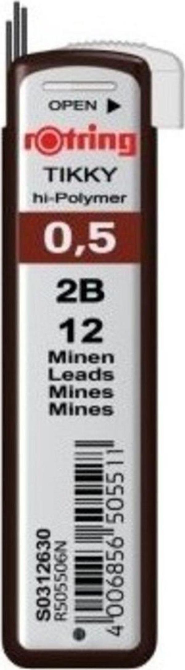 Rotring Min Versatil Kalem Ucu Hi-polymer 2b 0.5 Mm S0312630 (10 Tüp) - Image 1
