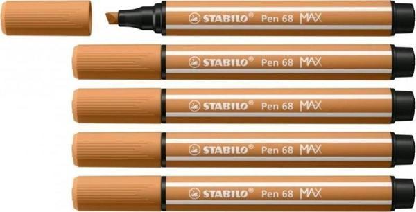 Stabilo Keçe Uçlu Kalem 68 Max Toprak Kahverengi (5 Li Paket) - Image 1