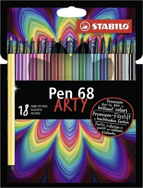 Stabilo Pen 68 Arty Keçe Uçlu Kalem Seti 18'li - Image 1