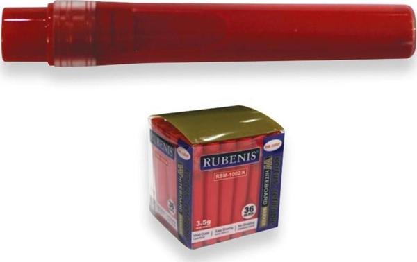Rubenis Tahta Kalemi Kartuşu Kırmızı Beyaz Tahta Kalemi Kartuşu 36 Lı Paket - Image 1