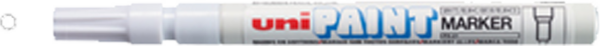 Uni-Ball Markör Boyama Kalemi Paint Marker 0.8-1.2 Mm Beyaz (12 Li Paket) - Image 1