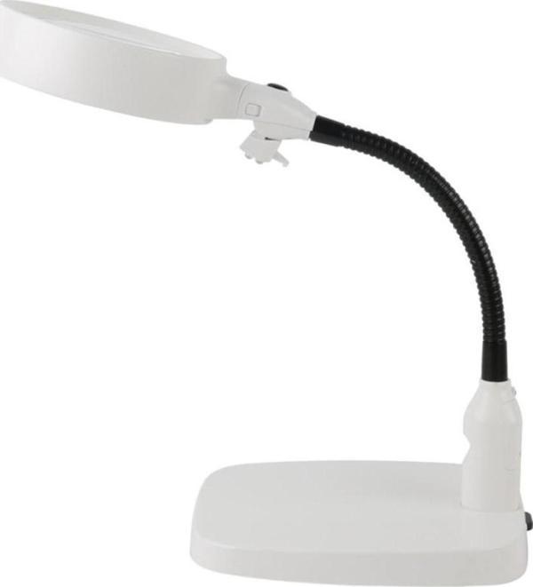 Masaüstü 10X Led Işıklı Büyüteç Okuma El Sanatları Onarım Büyüteç 7765 - Image 1