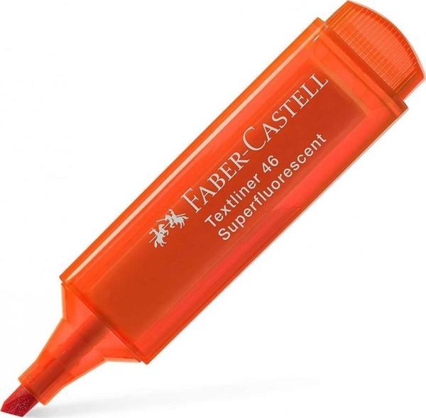 Faber-Castell Fosforlu Kalem (Şeffaf Gövde) Turuncu - Image 1