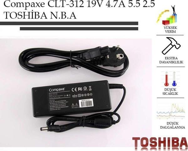 Compaxe CLT-312 19V 4.74A 5.5-2.5 Toshiba Notebook Adaptörü - Image 1