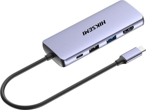 Hiksemi HS-HUB-DS8 Type-C To HDMI+USB3-3+USB2+SD-TF+PD Çoklayıcı - Image 1