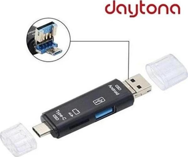 DAYTONA A5068 3'LÜ OTG KART OK.TİP-C/MICRO USB/USB - Image 1