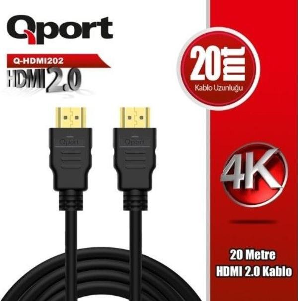 QPORT Q-HDMI202  20,0m HDMI KABLO.2.0 4K - Image 1