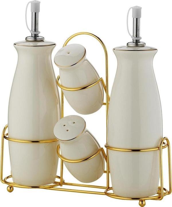 Aryıldız Lunar Gold 4 Parça Sofra Seti - Image 1